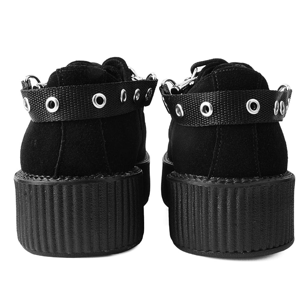 TUK Shoes Eyelet Black Bondage Shoe Straps Black