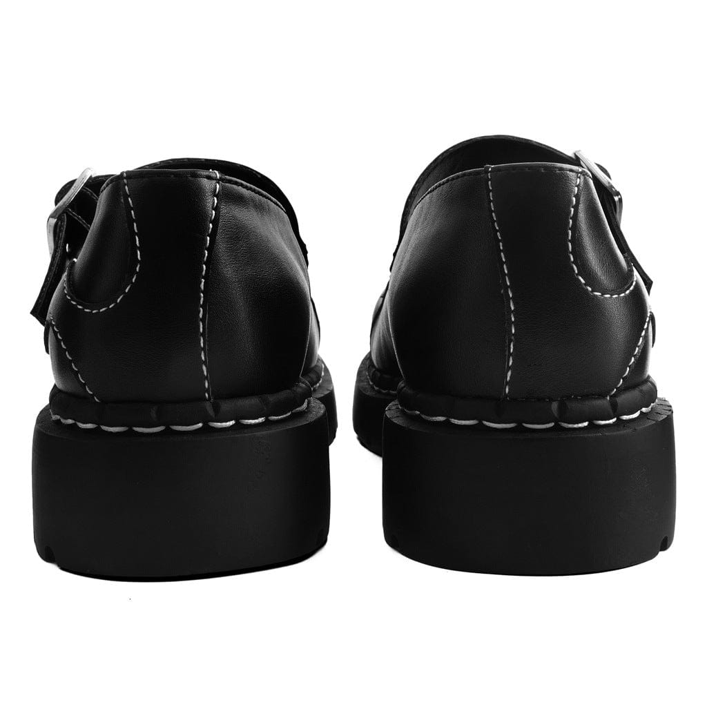 TUK Shoes Anarchic Mary Jane Kitty Black Vegan TUKskin