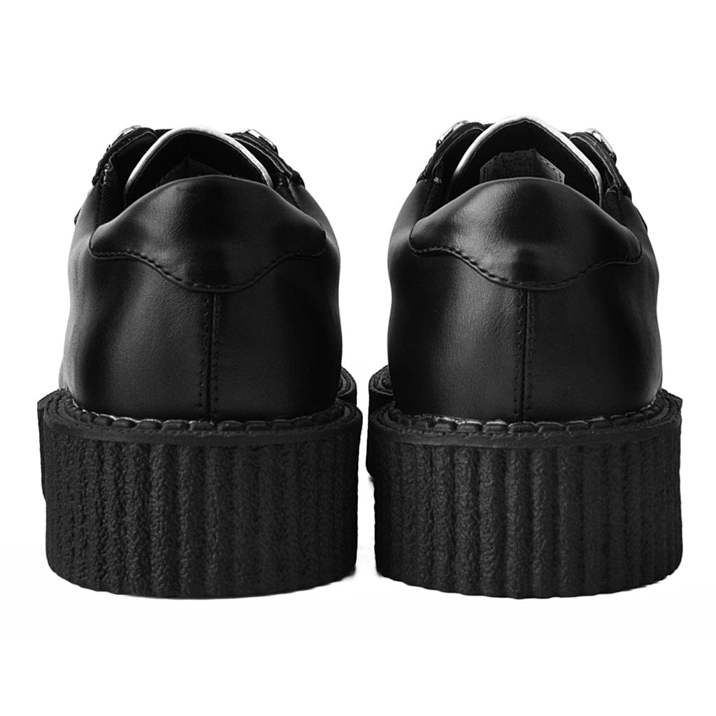 TUK Shoes T.U.K. Anarchic Creeper Black / White Vegan Faux Leather