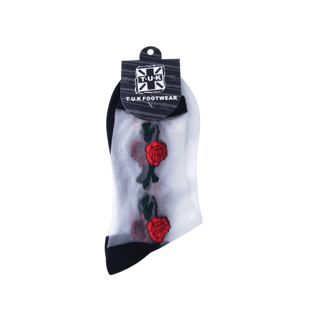 TUK Shoes T.U.K. Ankle Sock Red Rose Womens