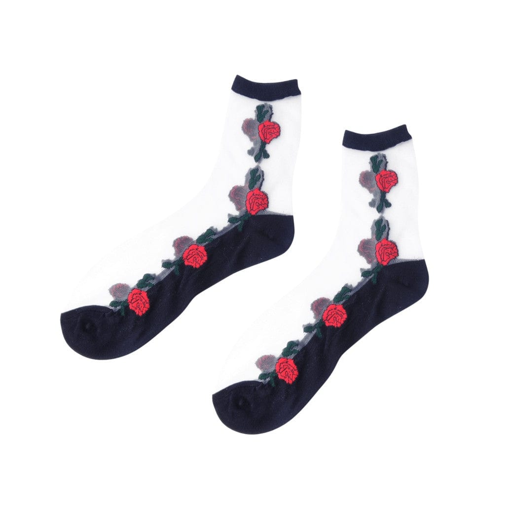 TUK Shoes T.U.K. Ankle Sock Red Rose Womens