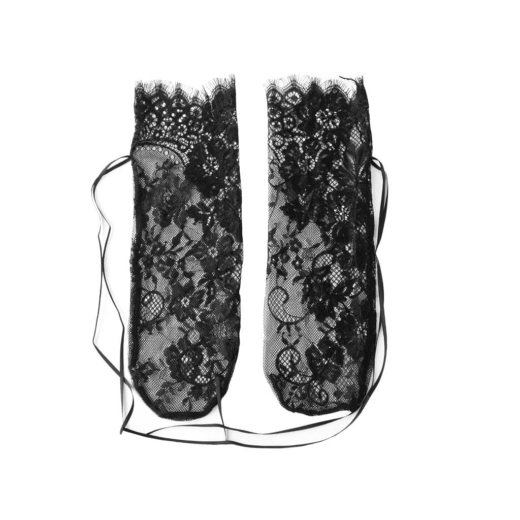TUK Shoes T.U.K. Ankle Sock Black Lace Ribbon Tie Womens