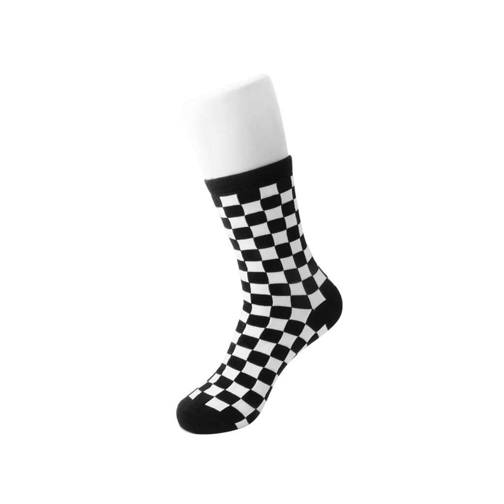 TUK Shoes T.U.K. Ankle Sock Black / White Checker Mens