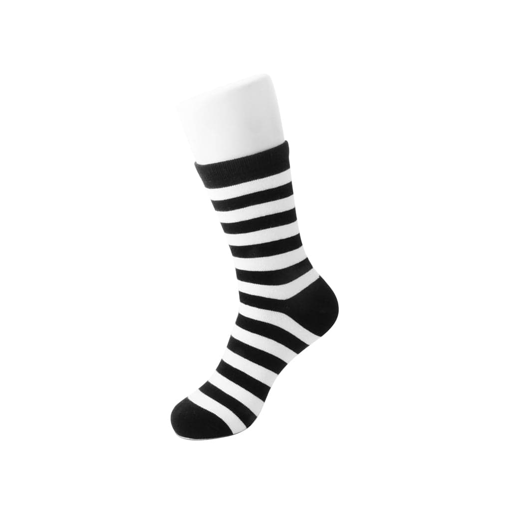 TUK Shoes T.U.K. Ankle Sock Black / White Stripe Womens