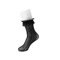 T.U.K. Ankle Sock Black Lace Mujer
