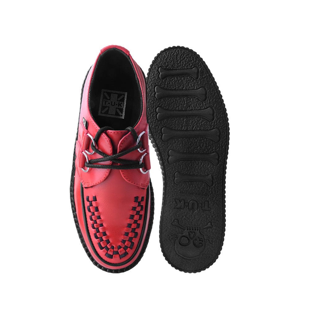 TUK Shoes Creeper Viva High Brush-Off Red