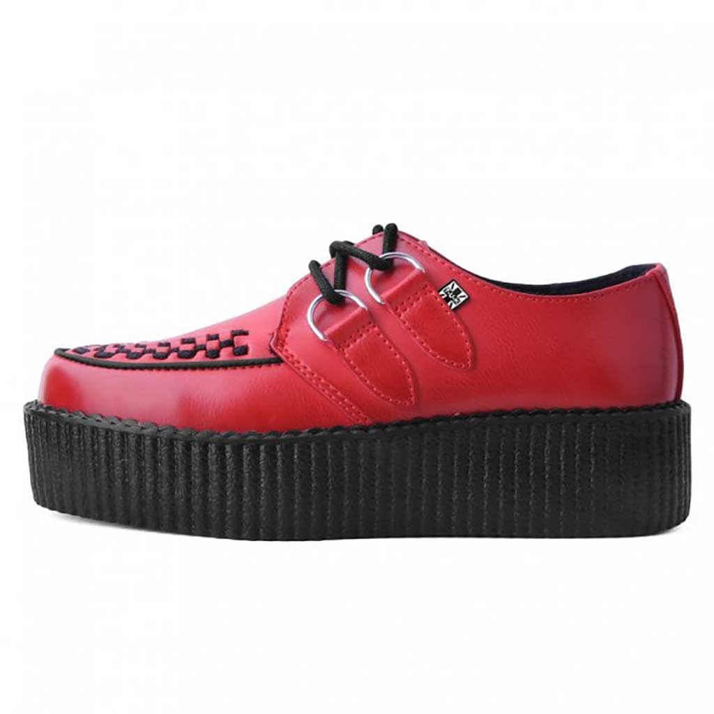 TUK Shoes Creeper Viva High Brush-Off Red