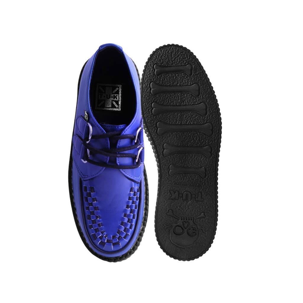 TUK Shoes Viva High Creeper Blue Vegan TUKskin™