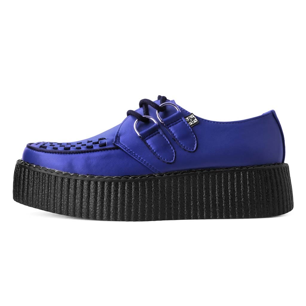 TUK Shoes Viva High Creeper Blue Vegan TUKskin™