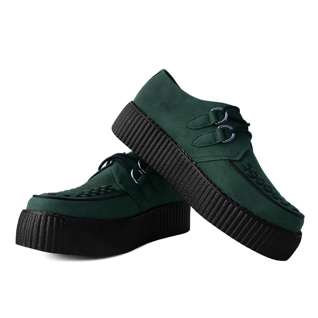 TUK Shoes Viva High Creeper Dark Cedar Vegan Suede