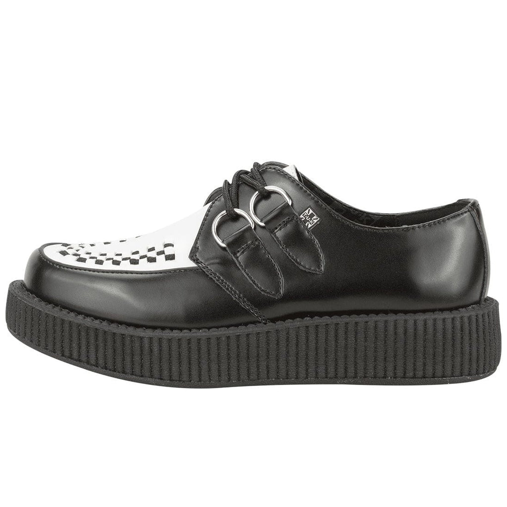 TUK Shoes Viva Lo Sole Creeper Black / White Leather