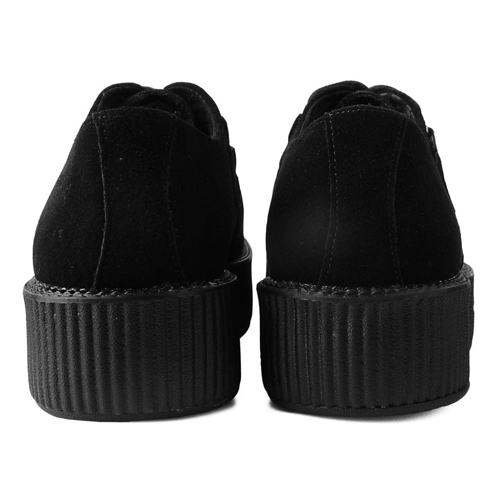 TUK Shoes Viva High Creeper Black Suede