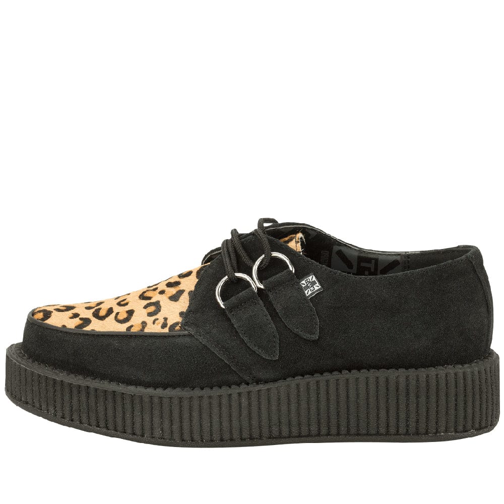 TUK Shoes Viva Lo Sole Creeper Black / Leopard Suede