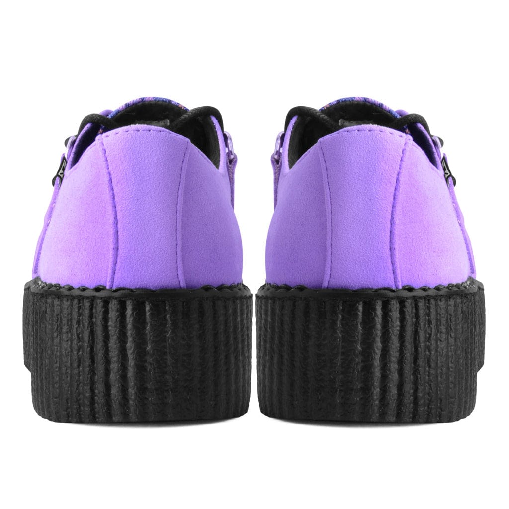 TUK Shoes Viva Hi Sole Creeper Purple / Tartan