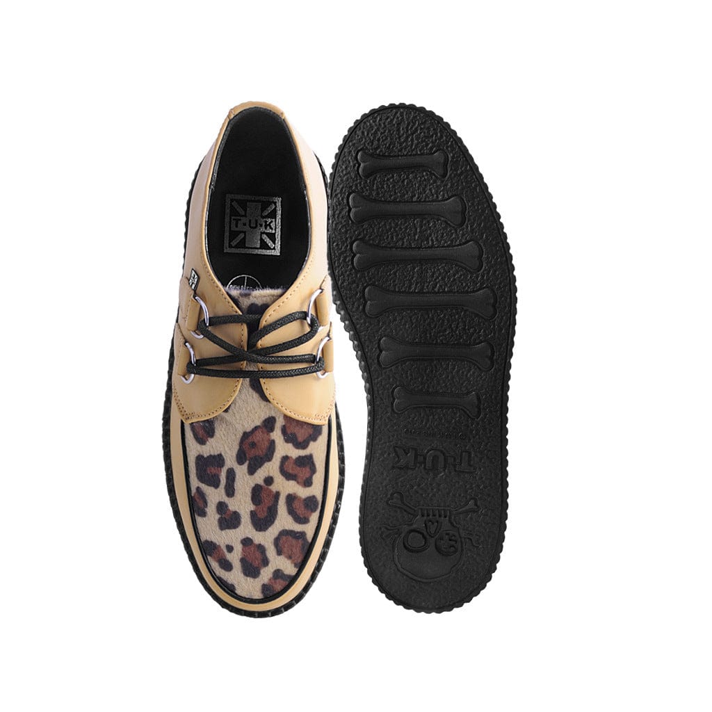 TUK Shoes Viva High Creeper Brush-Off Leopard Tan
