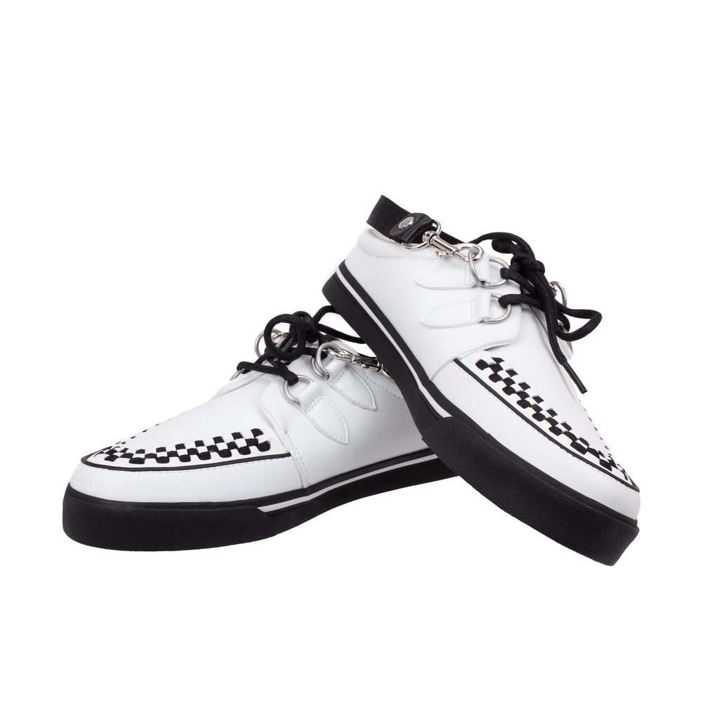 TUK Shoes Creeper Sneaker Mule White Leather