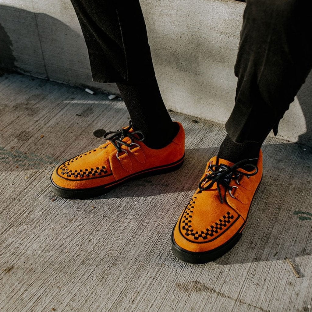 TUK Shoes Creeper Sneaker Burnt Orange Suede