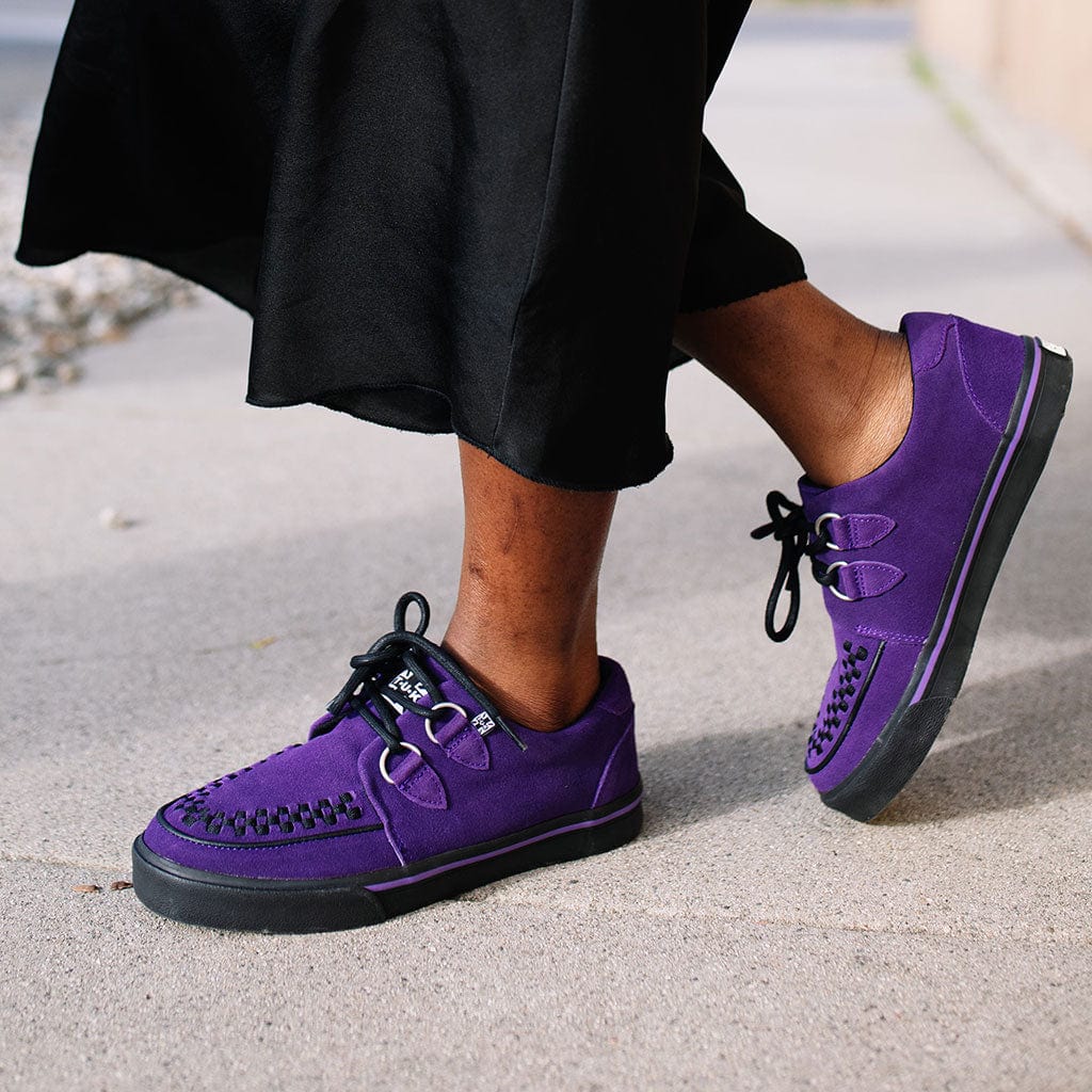 TUK Shoes Creeper Sneaker Purple Suede