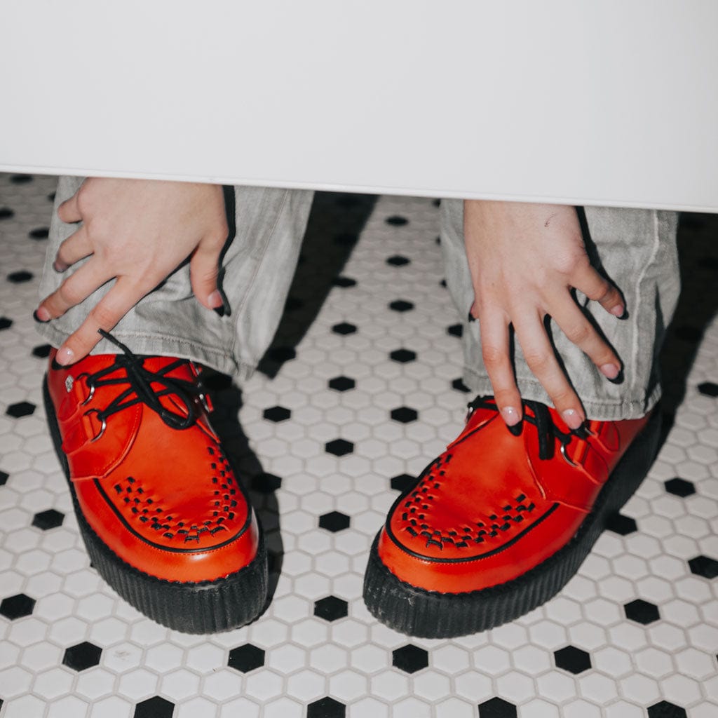 TUK Shoes Creeper Viva High Brush-Off Red