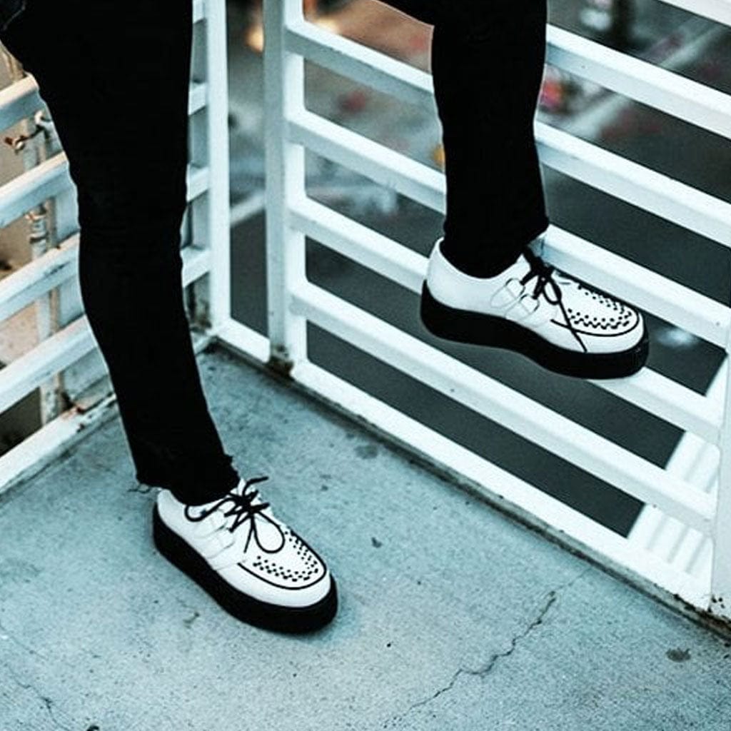 Viva High Creeper Cuir blanc